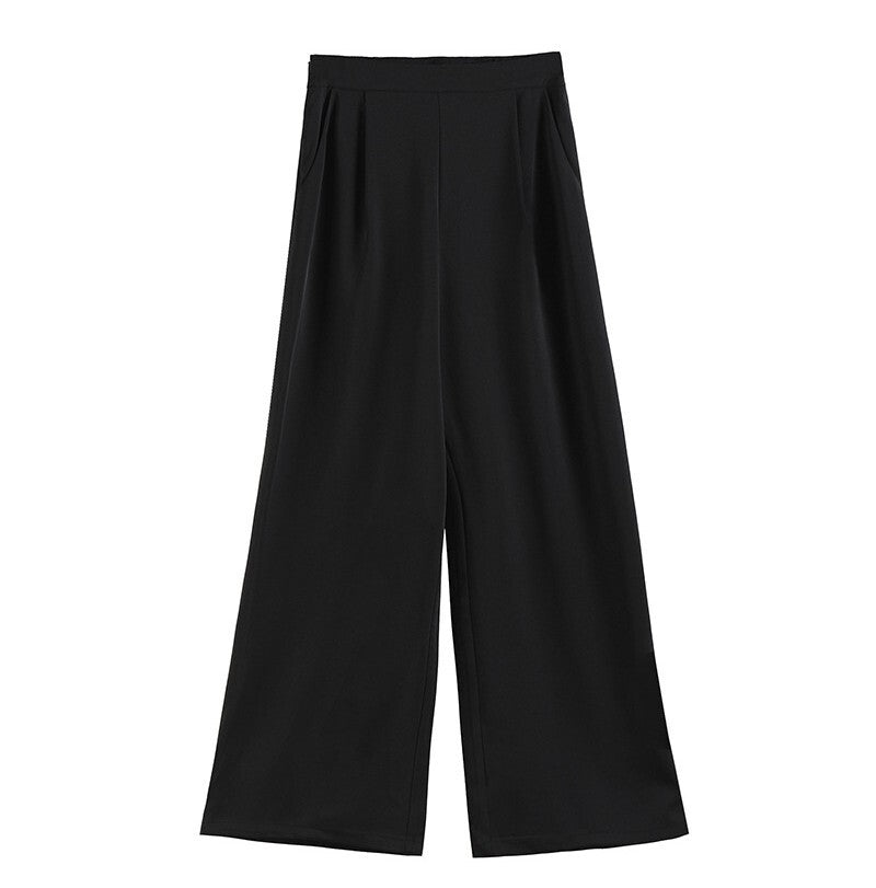 ケープスリーブ レディース トップス パンツ ボトムス ブラウス セットアップ ワイドパンツ ラウンドネック ポケット バイカラー 配色 大人可愛い きれいめ シンプル 上品 おしゃれ こなれ感 フォーマル エレガント クール 都会的 ベーシック 無地 春 秋 入学式 入園式 卒業式 卒園式 謝恩会 ママ オフィス ビジネス OL 通勤 イベント パーティー レストラン ホテル コーデ 清楚 着回し S M L XL 2XL 大きいサイズ ホワイト グレー カーキ  ブラック ダークブルー ダークグレー