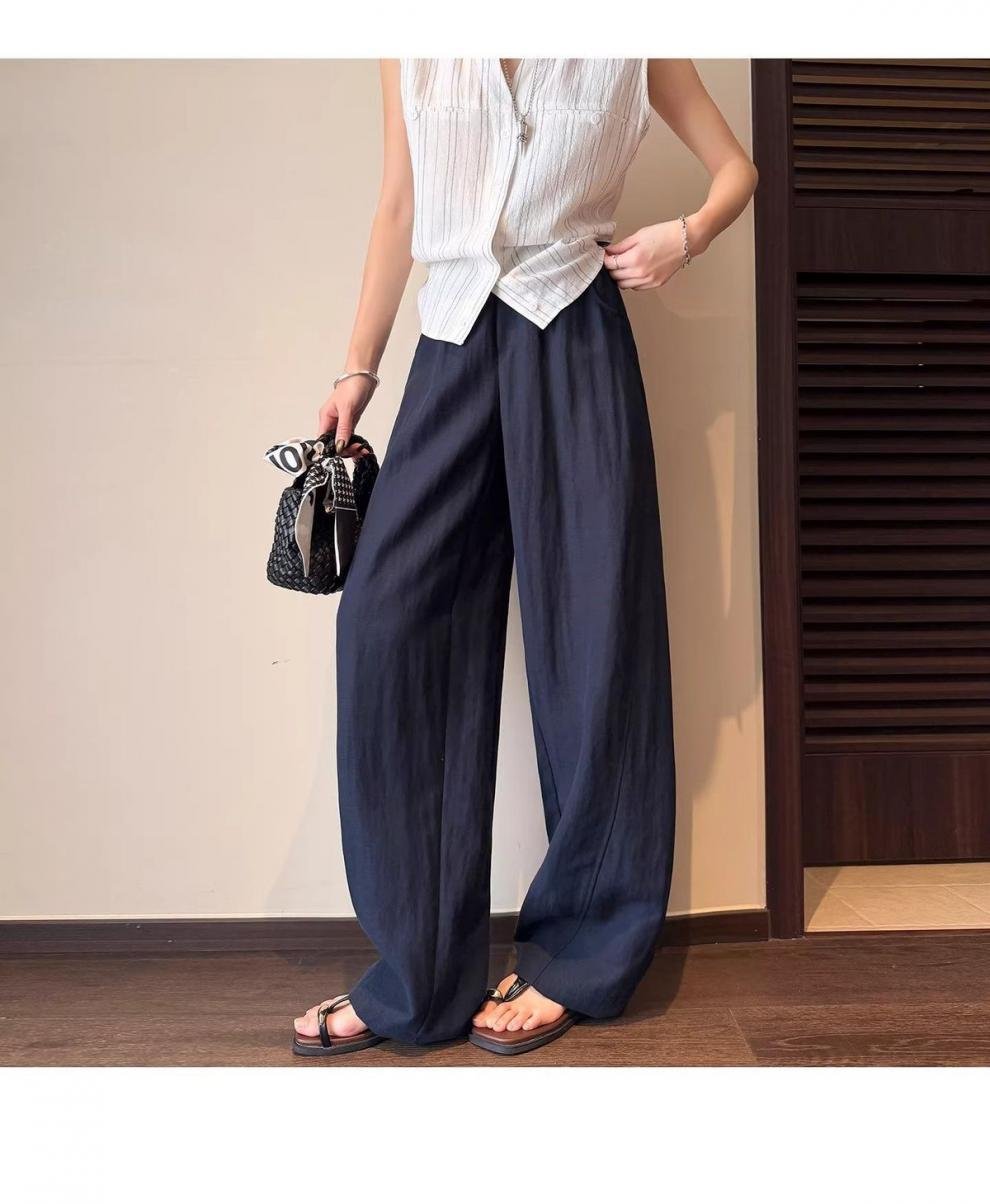 レディース パンツ ワイド リネン デニム 夏 秋冬 カジュアル きれいめ 通勤 秋 冬 ロング ワイドパンツ 薄手 ハイウエスト 都会的