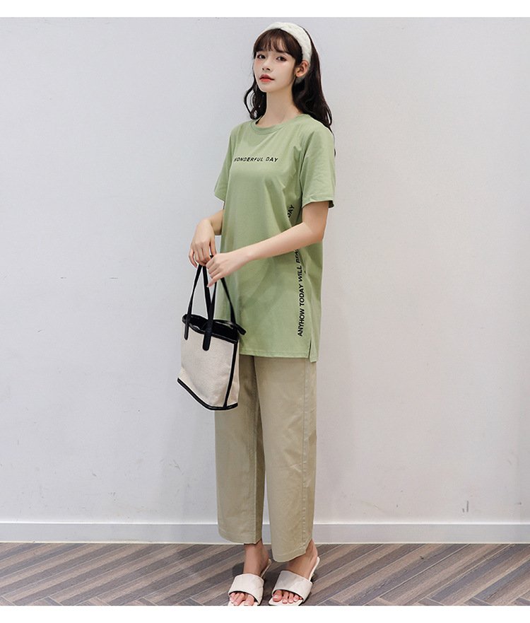 レディース Tシャツ 半袖 プリント ゆったり 春夏 カジュアル 春 夏 ラウンドネック シャツ ミディアム