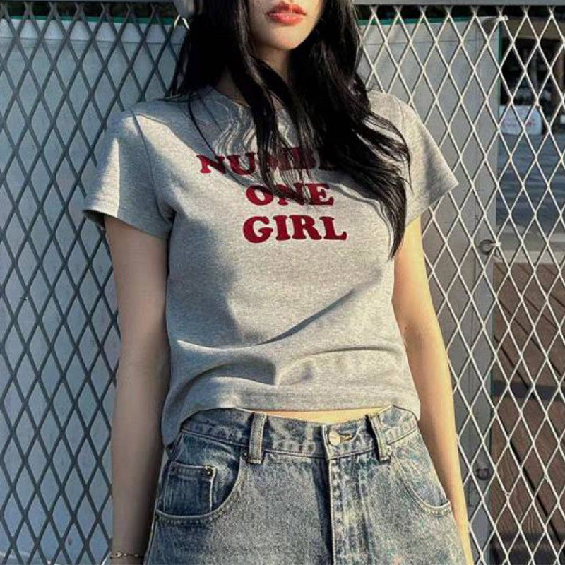 レディース ブラウス シャツ トップス 半袖 プリント スリム 春夏 カジュアル アメリカン 前開き 春 ショート 夏 ラウンドネック ストレッチ Tシャツ