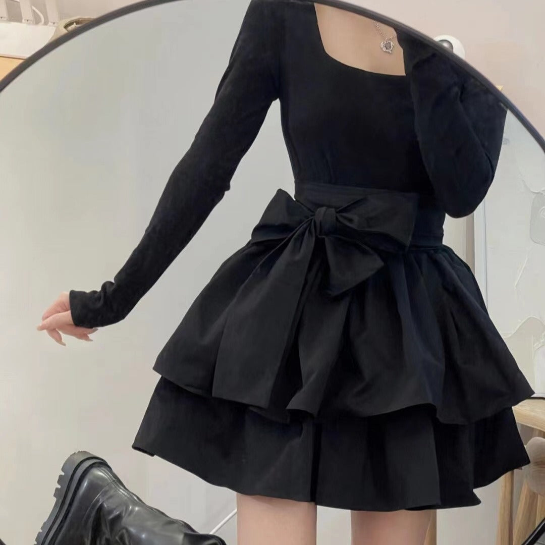 レディース ワンピース ドレス 長袖 大人可愛い きれいめ シンプル 上品 おしゃれ ラブリー キュート ロリータ 無地 春 夏 発表会 デート お出かけ パーティー イベント リゾート レストラン 女子会 休日 ショッピング お花見 合コン コンパ カフェ 婚活 コーデ モテ XS S M L XL 黒 膝上 スリム 細身 リボン エスニック こなれ感 個性的 モード系 エレガント プリンセス 英国調 誕生日 謝恩会 結婚式 二次会 発表会 冠婚葬祭 ママ リゾート レストラン コンサート ライブ