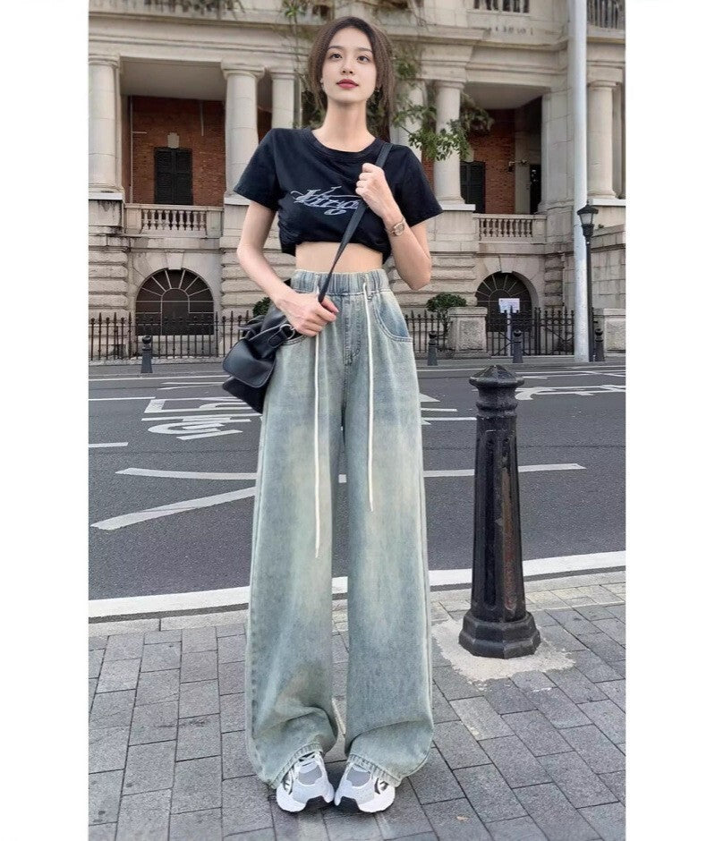 レディース パンツ ボトムス デニム ストレートパンツ ロングパンツ デニムパンツ ロング ストリート ポケット ヴィンテージ アメカジ ドロスト かわいい 大人可愛い きれいめ シンプル カジュアル 上品 おしゃれ かっこいい レトロ こなれ感 メンズライク 抜け感 ベーシック アメリカン 無地 春 夏 秋 学生 学校 通学 デート お出かけ 休日 高原 ガーデン ショッピング カフェ 体型カバー 普段使い 着回し 定番 S M L XL ゆったり 黒 ブラック ダークグレー 水色 ブルー ライトブルー