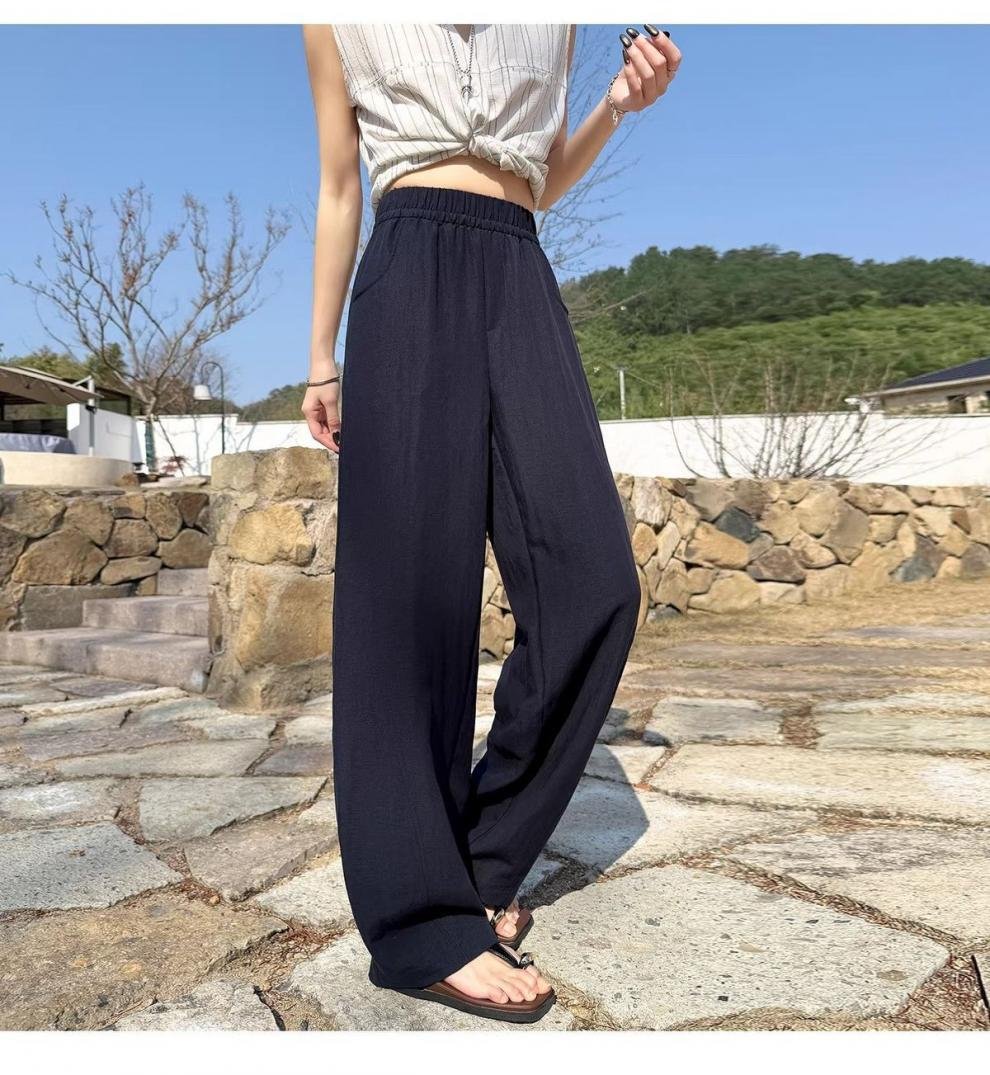 レディース パンツ ワイド リネン デニム 夏 秋冬 カジュアル きれいめ 通勤 秋 冬 ロング ワイドパンツ 薄手 ハイウエスト 都会的