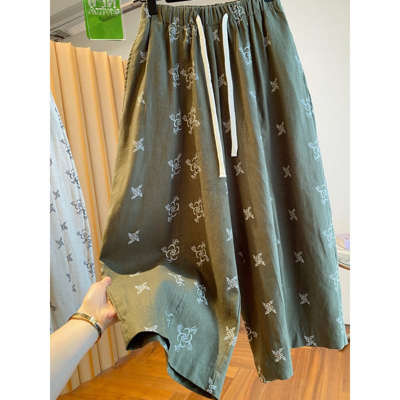 レディース パンツ ゆったり ワイド リネン デニム 春夏 きれいめ レトロ 通勤 着回し 春 夏 ワイドパンツ 薄手 都会的