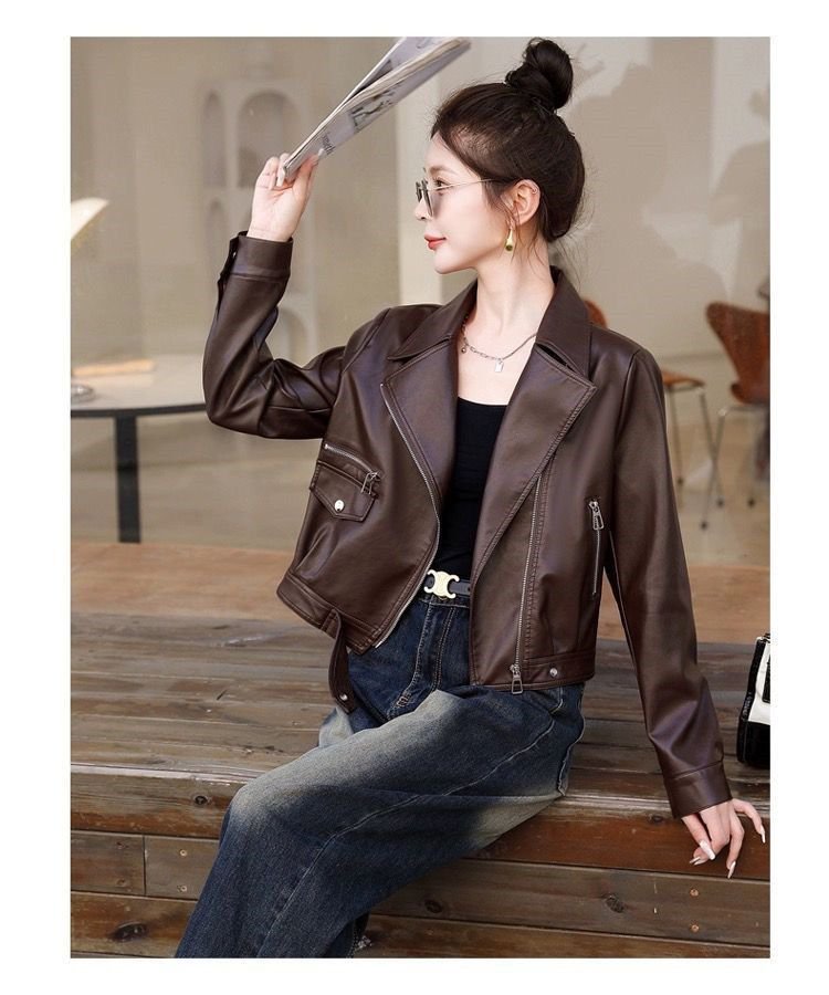 レディース ジャケット 長袖 春夏 カジュアル きれいめ 春 ショート 夏 秋 上品 レザー タイ ストレッチ アウター レザージャケット テーラードジャケット