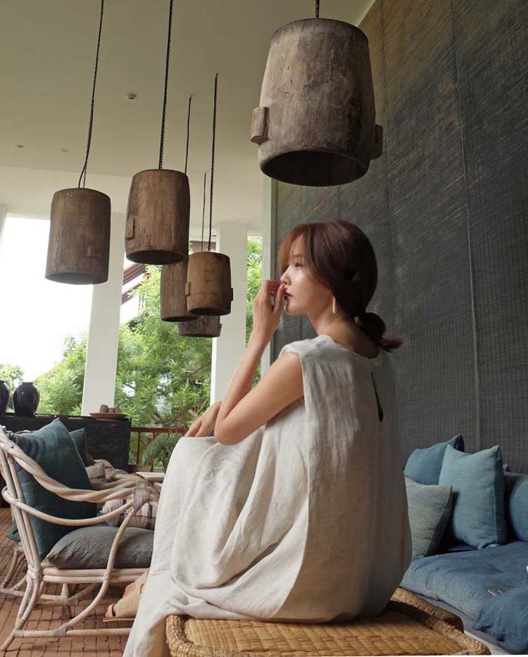 ドレス ノースリーブ 無地 春夏 きれいめ 袖なし 春 夏 ラウンドネック シンプル ロング 上品