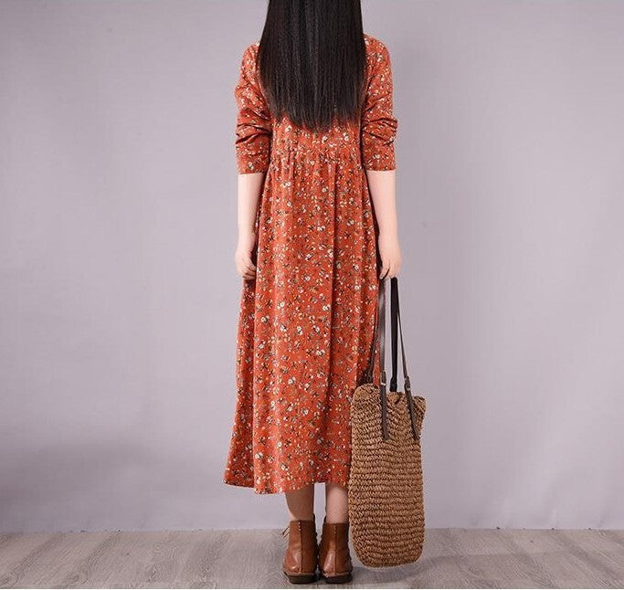 レディース シャツワンピース ワンピース ワンピ クラシック レトロ 小花柄 花柄 フラワー ウエストマーク シャツワンピ フラワー 膝下 ミモレ ロング 長袖 襟付き 丸襟 フレア セミフレア Aライン フェミニン ウエストリボン ボタン ギャザー かわいい 大人可愛い シンプル カジュアル おしゃれ こなれ感 ラフ ガーリー 主役級 存在感 抜け感 クラシカル ナチュラル 春 秋 デート お出かけ 女子会 休日 ショッピング カフェ 体型カバー 脚長 普段使い スタイルアップ M L XL 2XL