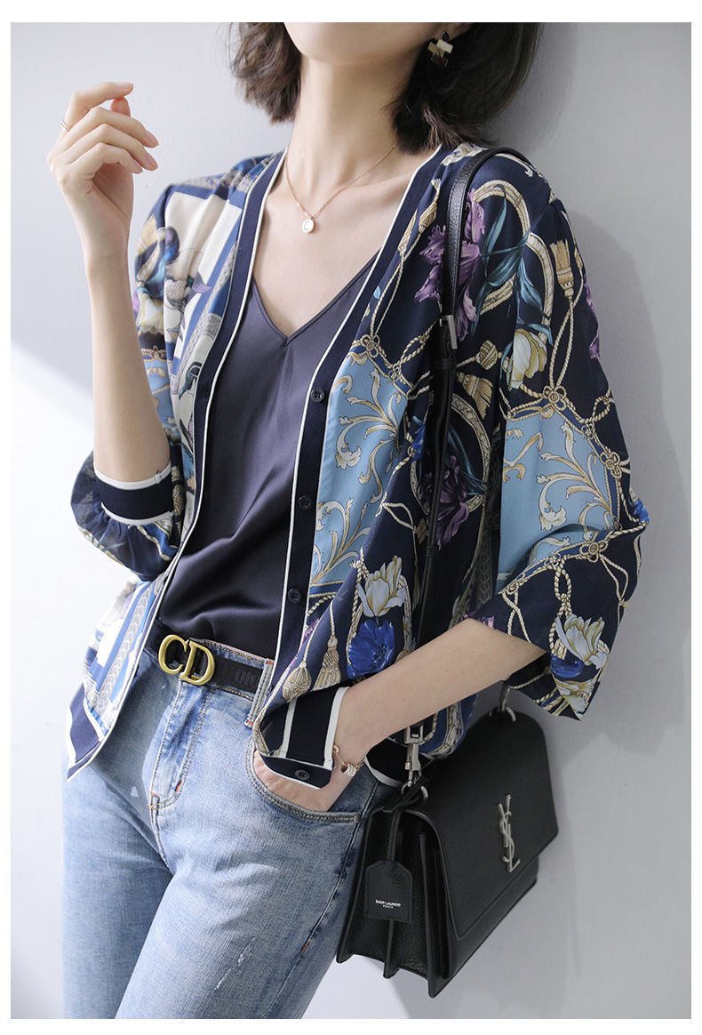 レディース トップス カーディガン コート 長袖 ゆったり 春夏 きれいめ 通勤 体型カバー Vネック 春 ショート 夏 ジャケット 薄手 切り替えデザイン ポリエステル