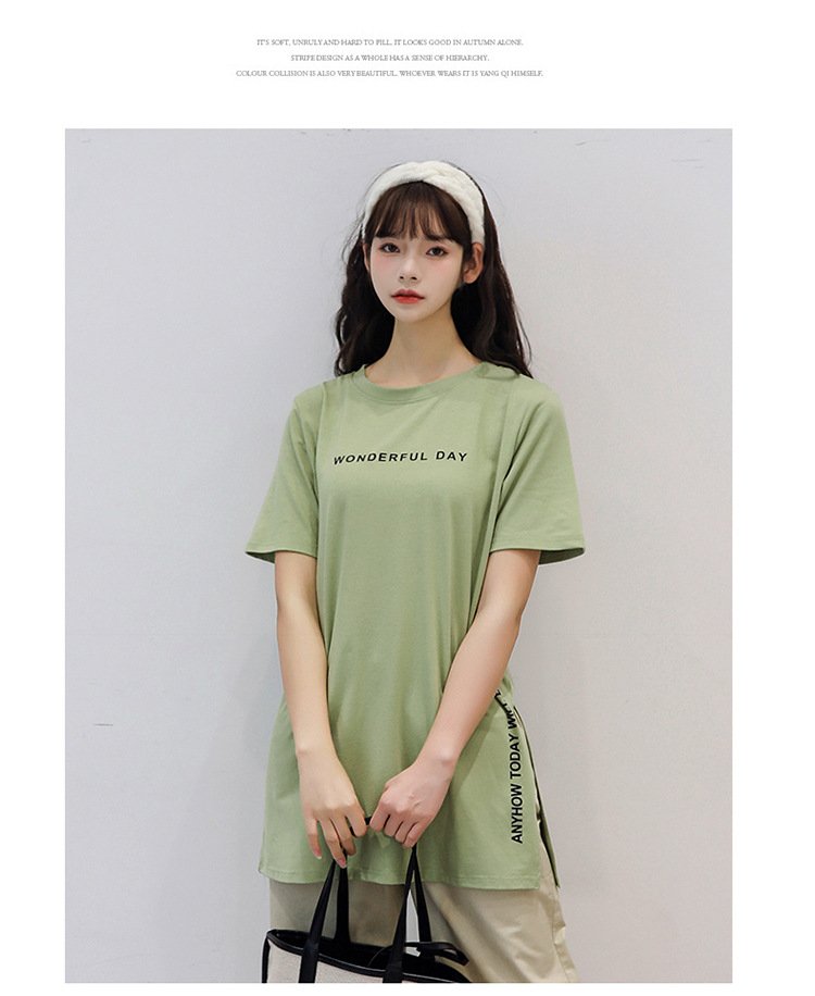 レディース Tシャツ 半袖 プリント ゆったり 春夏 カジュアル 春 夏 ラウンドネック シャツ ミディアム