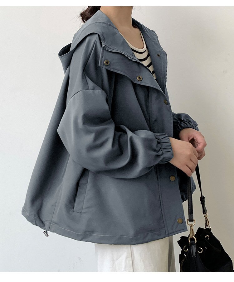 レディース ジャケット 長袖 無地 ゆったり コットン 綿 春夏 カジュアル 体型カバー Vネック 春 ショート 夏 膝丈 シンプル ボタン