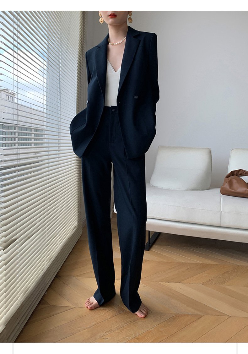 レディース パンツ 長袖 無地 春夏 カジュアル きれいめ 通勤 春 夏 シンプル ロング ロングパンツ 切り替えデザイン スーツ セットアップ ポリエステル