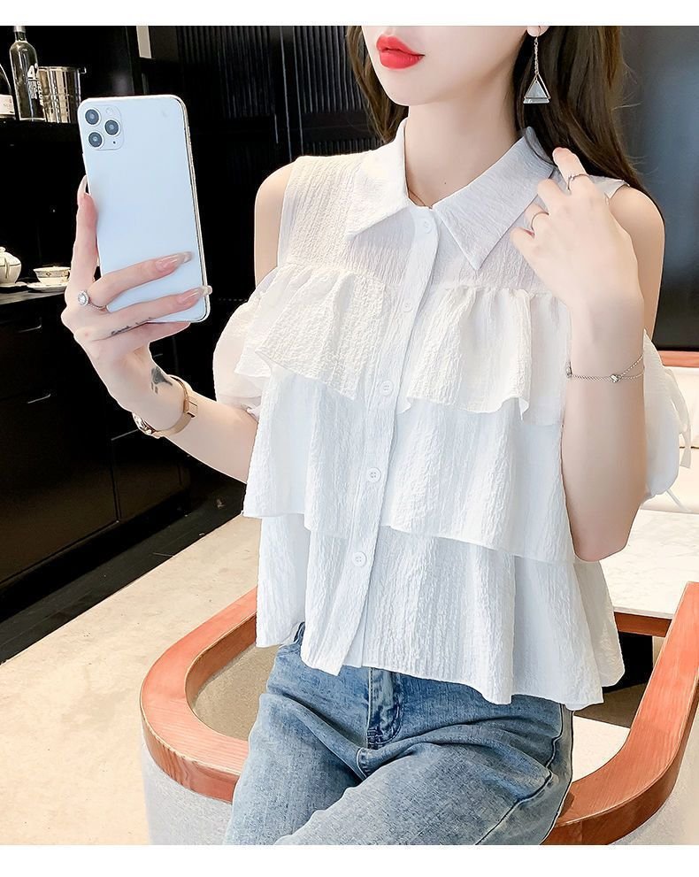 レディース シャツ 半袖 ゆったり 春夏 前開き プリーツ 春 夏 膝丈 ポリエステル