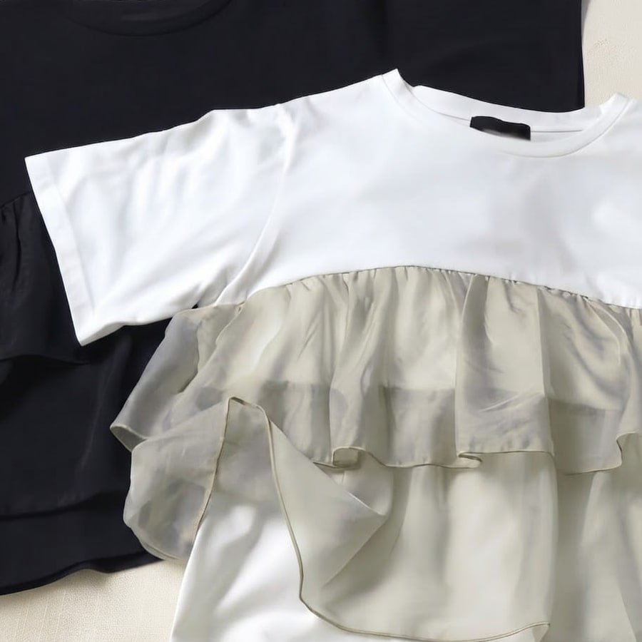 レディース トップス Tシャツ ニット 半袖 ゆったり スリム 春夏 春 夏 ラウンドネック シャツ