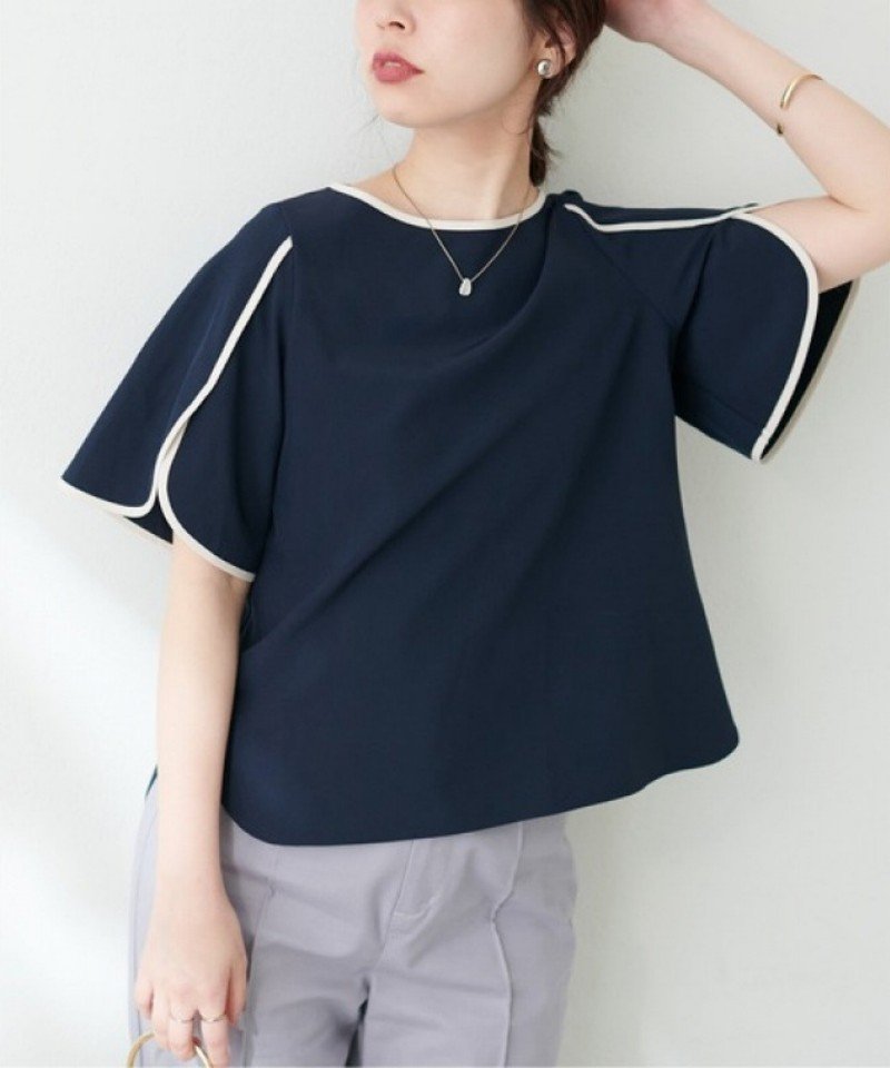 レディース ブラウス シャツ 無地 ゆったり 春夏 きれいめ 通勤 オフィス 体型カバー 前開き 春 夏 ラウンドネック レース シンプル シフォン レギュラー