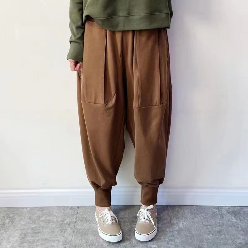 レディース パンツ ゆったり コットン 綿 秋冬 秋 カジュアル 大きいサイズ 冬
