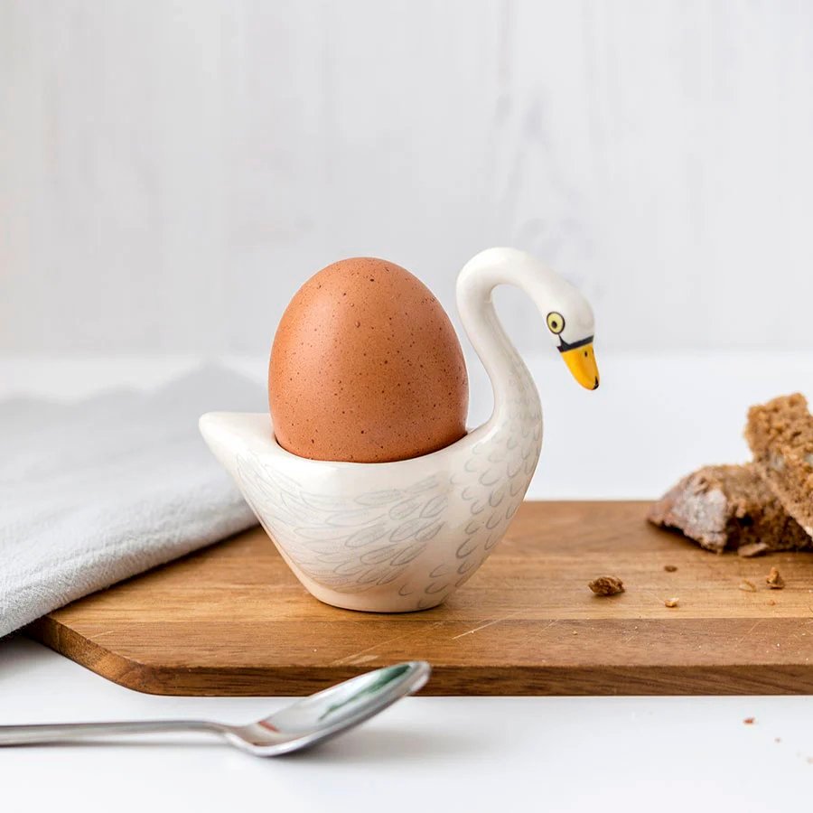 エッグカップ Hannah Turner Egg cups Swan White 白鳥