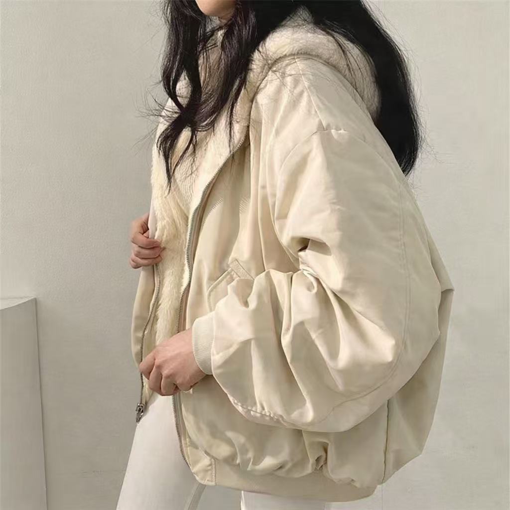 レディース ジャケット コート アウター 上着 羽織 前開き ミディアム 長袖 フード オーバーサイズ ストリート ファスナー ポケット リバーシブル アメカジ 裏起毛 シンプル カジュアル おしゃれ かっこいい こなれ感 ラフ メンズライク ルーズ ベーシック ナチュラル ワイルド 無地 秋 冬 ママ 通勤 学生 デート お出かけ お泊まり アウトドア 旅行 公園 休日 ショッピング 着回し 定番 S M L XL 2XL ゆったり 大きいサイズ ブラック ベージュ ブルー グリーン ベーシックカラー