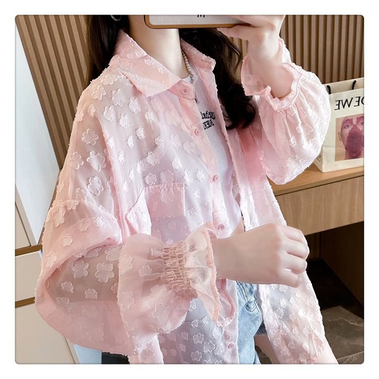 シャツ コート ジャケット 長袖 ゆったり 春夏 カジュアル 通勤 前開き 春 夏 ミモレ 薄手 ポリエステル UVカット