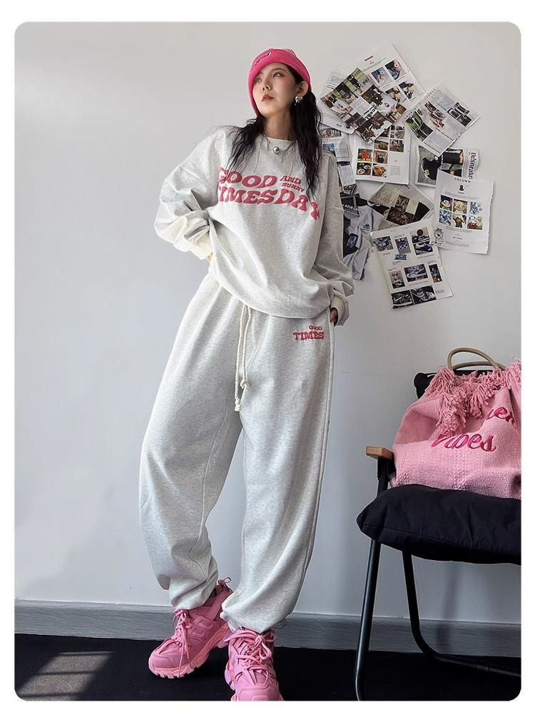 レディース トップス パンツ ボトムス ルームウェア スウェット 部屋着 長袖 シンプル カジュアル 上品 おしゃれ かっこいい こなれ感 ラフ ボーイッシュ スポーティー ルーズ クール 無地 春 秋 冬 ママ ジム 休日 お家時間 コーデ 楽ちん 普段使い 着回し 定番 M L XL 2XL グレー かっこいい こなれ感 ラフ スポーティー ルーズ 個性的 クール 抜け感 ラブリー キュート 学生風 ナチュラル 春 夏 秋 冬 オールシーズン 男女兼用 ママ 学生 ガーデン ショッピング 韓国