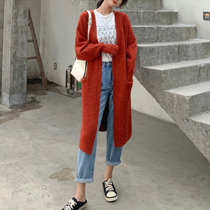 レディース トップス ニット カーディガン ロング 長袖 ストレート Iライン フェミニン ストリート ポケット 前開き 大人可愛い きれいめ シンプル カジュアル 上品 おしゃれ こなれ感 ガーリー クラシカル ベーシック アクティブ ナチュラル シック 無地 秋 冬 お出かけ カフェ ランチ 重ね着 暖かい 防寒 体型カバー 普段使い 着回し レイヤード ゆったり ゆる フリーサイズ ワンサイズ 白 ホワイト 黒 ブラック グレー ベージュ ピンク オレンジ 水色 ブルー ネイビー ライトブルー 青