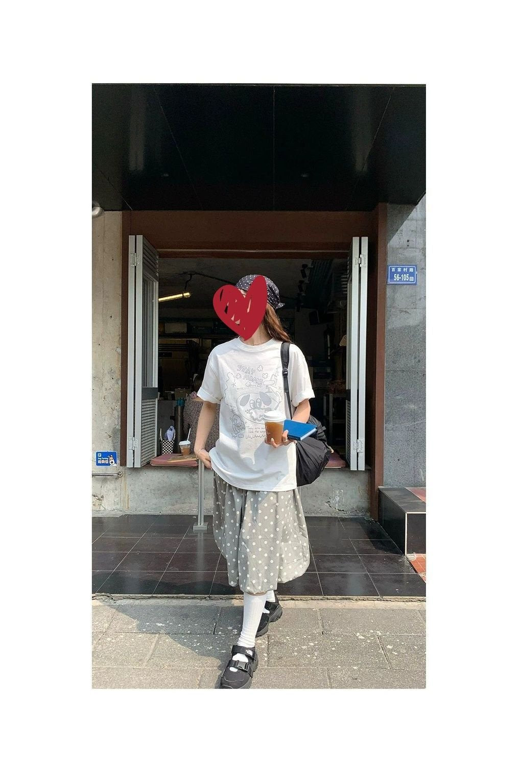 パンツ スカート ドット柄 春夏 カジュアル 体型カバー 春 夏 韓国ファッション ロング 切り替えデザイン ポリエステル ドット