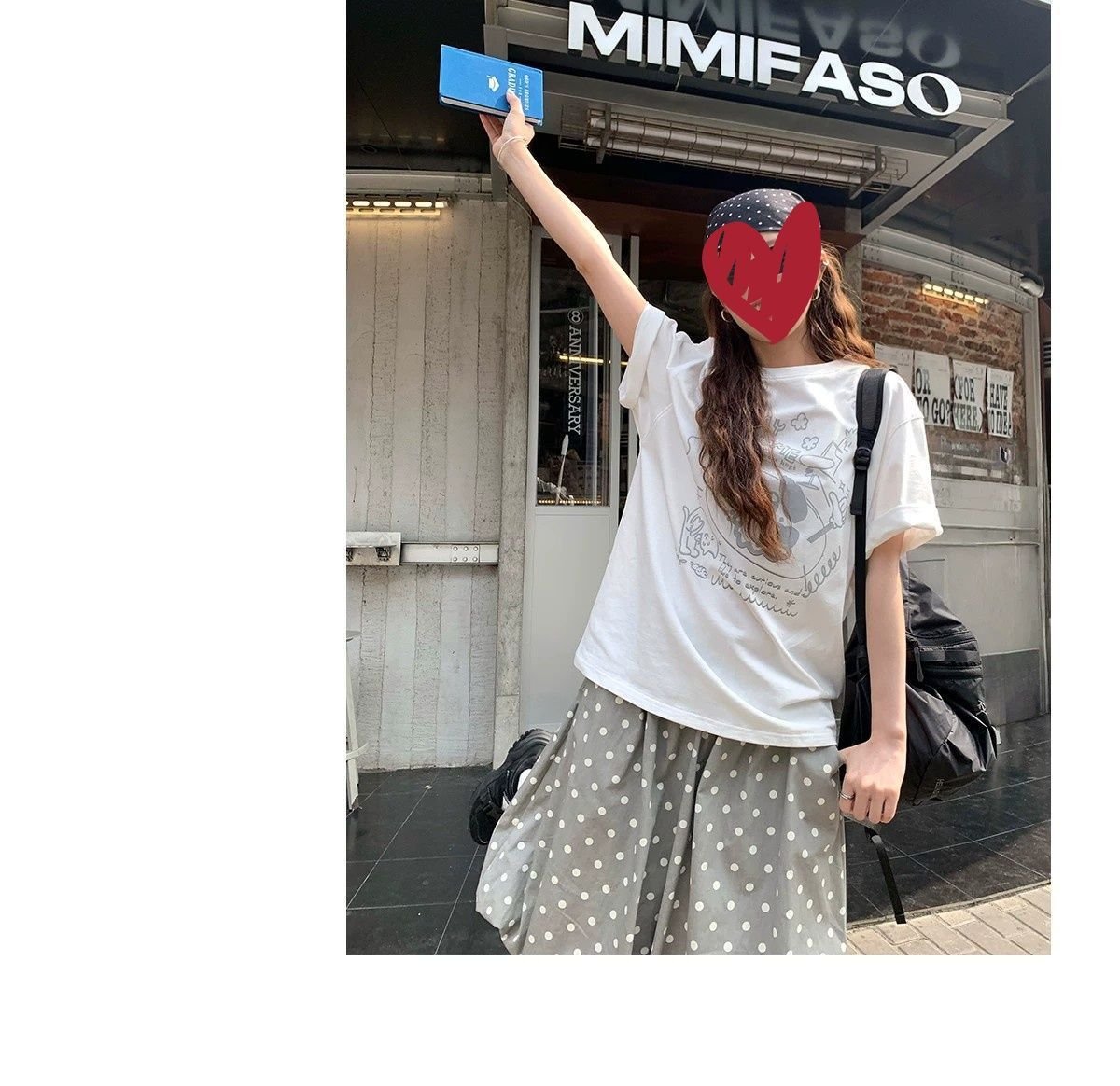 パンツ スカート ドット柄 春夏 カジュアル 体型カバー 春 夏 韓国ファッション ロング 切り替えデザイン ポリエステル ドット