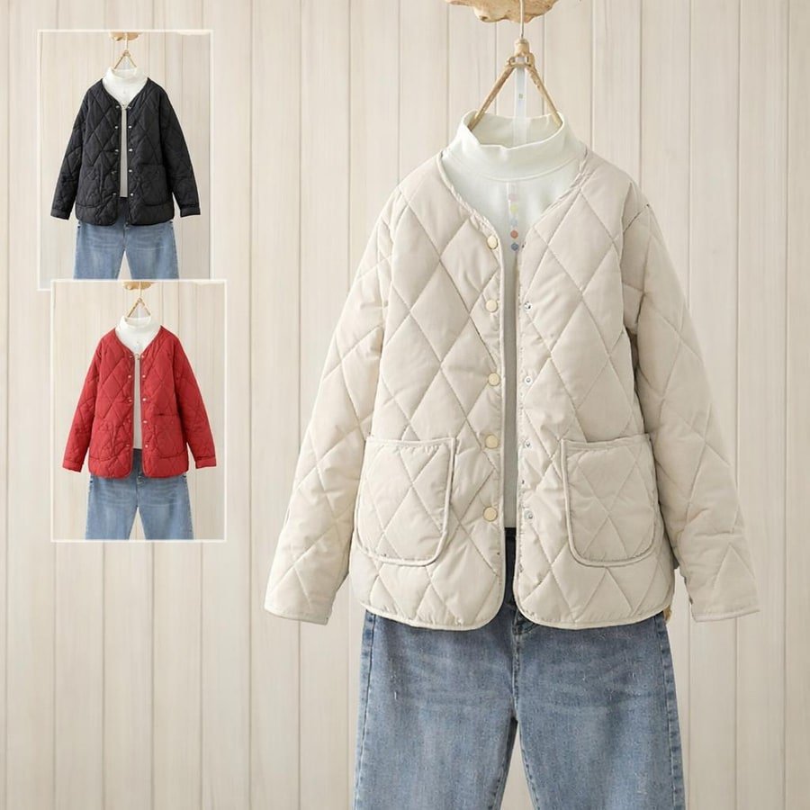 レディース トップス 長袖 ゆったり 冬 体型カバー 大きいサイズ ショート ラウンドネック 上品 薄手 襟なし ポリエステル