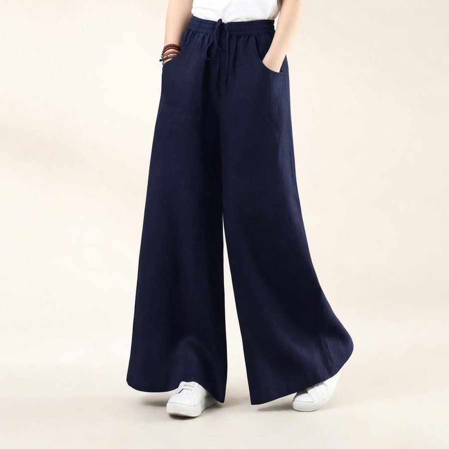 パンツ ゆったり ワイド コットン 綿 リネン 春夏 きれいめ 通勤 大きいサイズ 春 夏 上品 ワイドパンツ