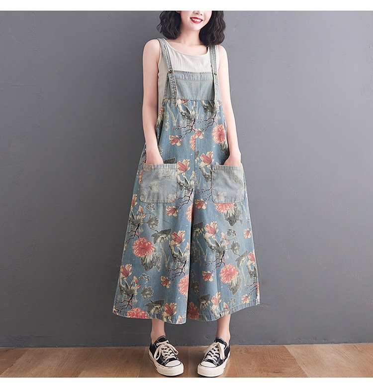 レディース パンツ プリント ワイド 夏 大きいサイズ 上品 ワイドパンツ