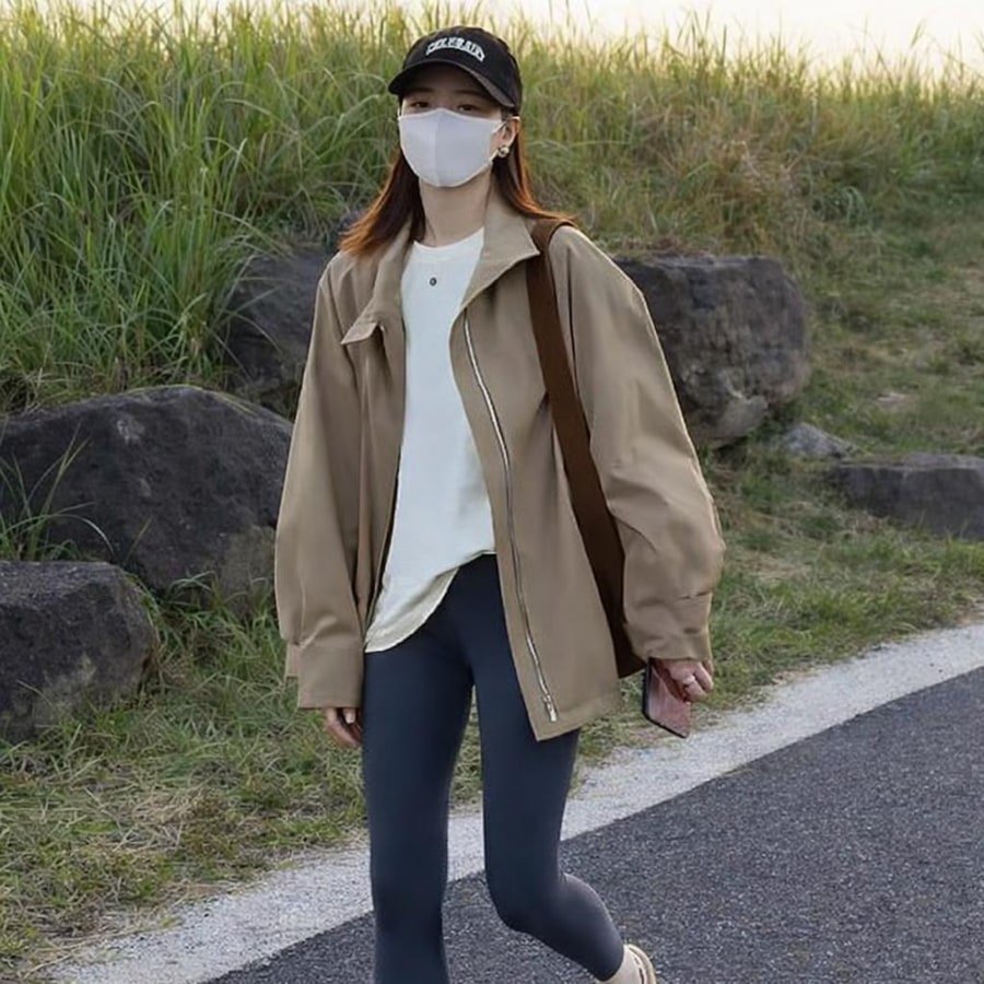 レディース コート 長袖 無地 ゆったり 春 秋冬 カジュアル 体型カバー 膝丈 秋 シンプル 冬 トレンチ 襟付き