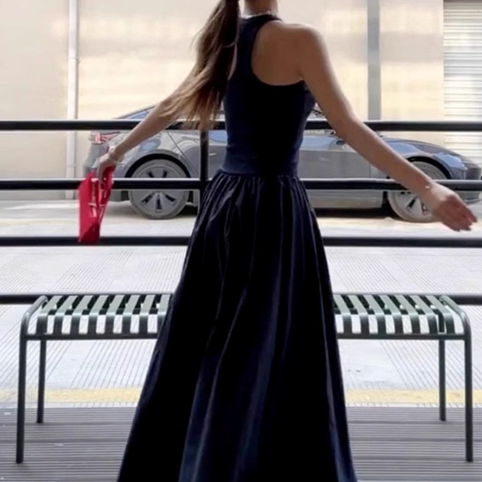 ワンピース ロングワンピース ノースリーブワンピース ホルダーネック ハイウエスト Aラインスカート かわいい 可愛い 大人可愛い きれいめ シンプル レトロ おしゃれ かっこいい カジュアル こなれ感 個性的 魅力的 主役級 存在感 抜け感 春 夏 ベーシック ナチュラル エレガント フェミニン 無地 女性用 レディース ママ OL 通勤 学生 通学 デート お出かけ ランチ 旅行 休日 カフェ ディナー ショッピング コンパ 普段使い デイリー 着回し 重ね着 脚長 S M L XL トレンド モテ