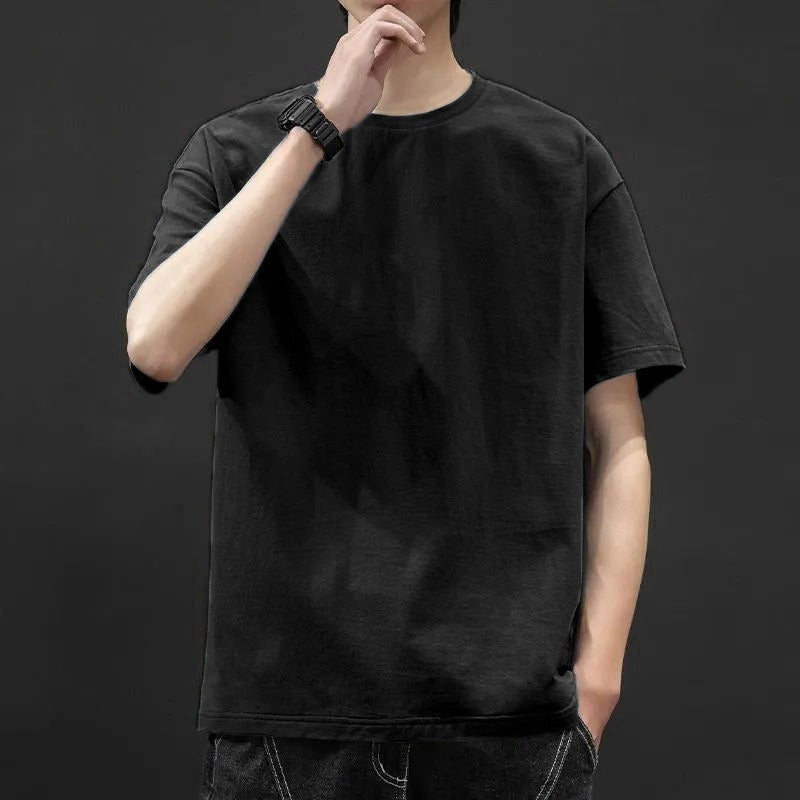 トップス Tシャツ カットソー 半袖 クルーネック プルオーバー ミディアム丈 シンプル レトロ おしゃれ かっこいい カッコイイ 格好いい カジュアル こなれ感 個性的 主役級 存在感 レトロ ラフ ルーズ 抜け感 オールシーズン ベーシック ナチュラル クール スポーティー クール 無地 男性用 メンズ サラリーマン パパ 学生 通学 デート お出かけ 旅行 休日 アウトドア カフェ ショッピング 普段使い デイリー 着回し 重ね着 M L XL 2XL 3XL 4XL 定番アイテム モテ 楽ちん