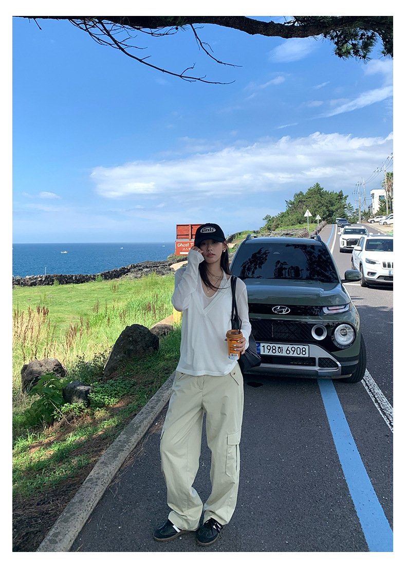 レディース パンツ 無地 ワイド コットン 綿 秋冬 秋 カジュアル シンプル 冬 ロング ワイドパンツ ポケット ハイウエスト
