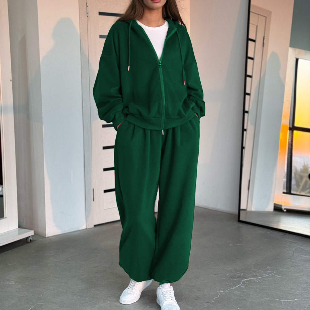 レディース トップス セーター パーカー セットアップ ジョガーパンツ ロング 長袖 ドロップショルダー フード ワイド オーバーサイズ ファスナー ポケット 前開き 大人可愛い おしゃれ かっこいい こなれ感 ラフ 個性的 主役級 存在感 無地 秋 冬 ロングシーズン ママ お出かけ 旅行 ジム 公園 女子会 韓国 オルチャン 楽ちん 体型カバー 普段使い インスタ映え S M L XL 2XL 3XL 大きいサイズ ゆったり ゆる 黒 ブラック グレー ワインレッド ネイビー