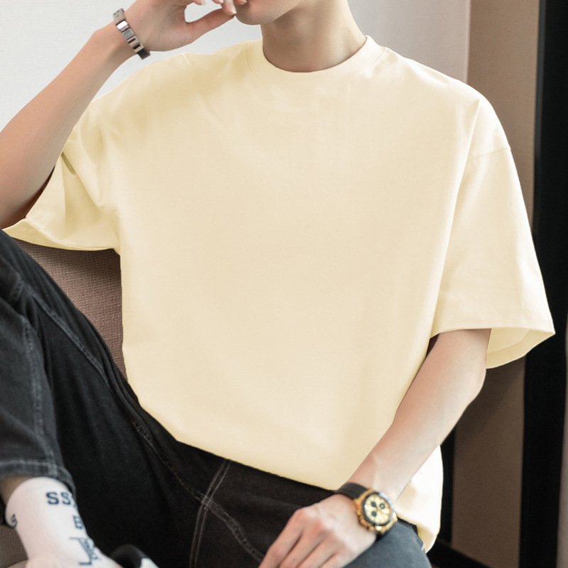Tシャツ 半袖 無地 ゆったり コットン 綿 春夏 カジュアル アメリカン 春 夏 ラウンドネック シンプル シャツ