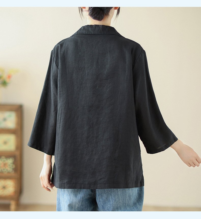 レディース ジャケット ゆったり コットン 綿 リネン 春夏 きれいめ レトロ 通勤 オフィス 体型カバー 春 ショート 夏 レザー レギュラー ボタン