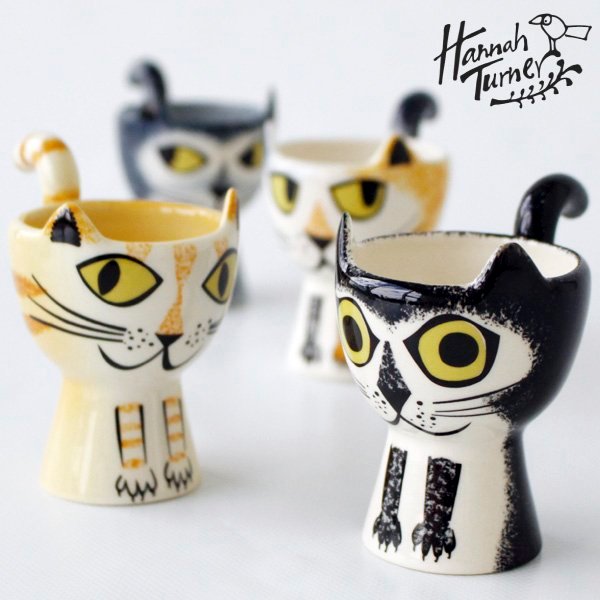 エッグカップ Hannah Turner Egg cups Cat ネコ