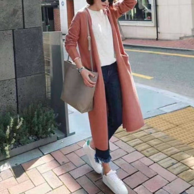 レディース トップス ニット カーディガン ロング 長袖 ストレート Iライン フェミニン ストリート ポケット 前開き 大人可愛い きれいめ シンプル カジュアル 上品 おしゃれ こなれ感 ガーリー クラシカル ベーシック アクティブ ナチュラル シック 無地 秋 冬 お出かけ カフェ ランチ 重ね着 暖かい 防寒 体型カバー 普段使い 着回し レイヤード ゆったり ゆる フリーサイズ ワンサイズ 白 ホワイト 黒 ブラック グレー ベージュ ピンク オレンジ 水色 ブルー ネイビー ライトブルー 青
