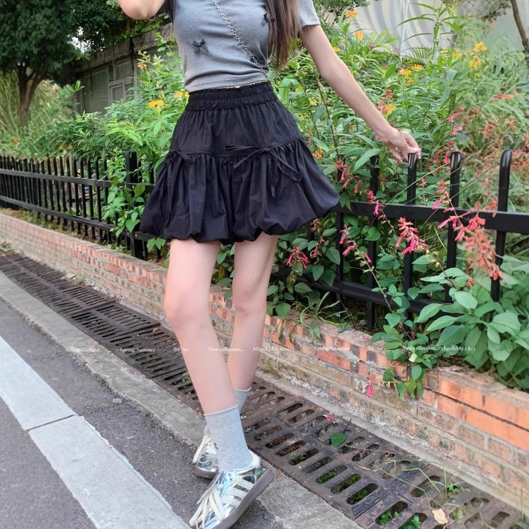 レディース スカート 無地 スリム 春夏 ボトムス ミニ 春 フレア 夏 ホワイト シンプル ブラック Aライン ハイウエスト フェミニン 蝶 フレアスカート ポリエステル