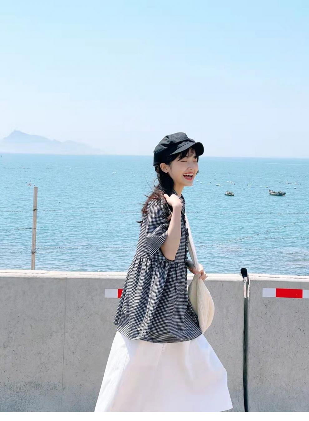 レディース シャツ トップス 半袖 チェック柄 ゆったり 春夏 きれいめ 通勤 韓国風 前開き 春 夏 学生 襟付き 都会的