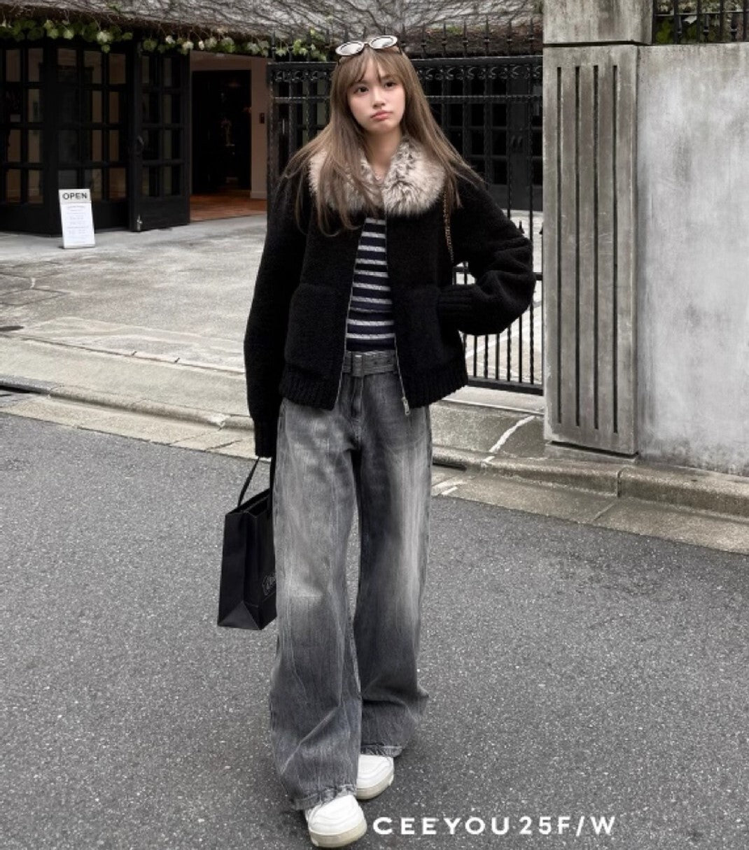 レディース コート アウター 上着 羽織 前開き ミディアム ショート 長袖 ドロップショルダー 襟付き オーバーサイズ ファスナー ポケット フェイクファー かわいい 大人可愛い シンプル カジュアル おしゃれ レトロ こなれ感 ラフ スポーティー ガーリー 存在感 ベーシック ワイルド 無地 秋 冬 ママ 通勤 学生 デート お出かけ お泊まり アウトドア イベント 旅行 公園 女子会 休日 ショッピング カフェ ランチ 韓国 モテS M L ゆったり ゆる ブラック ベーシックカラー 大人カラー
