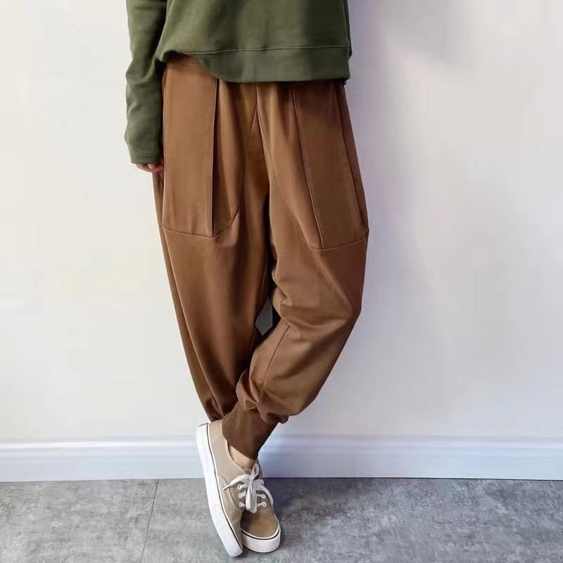 レディース パンツ ゆったり コットン 綿 秋冬 秋 カジュアル 大きいサイズ 冬