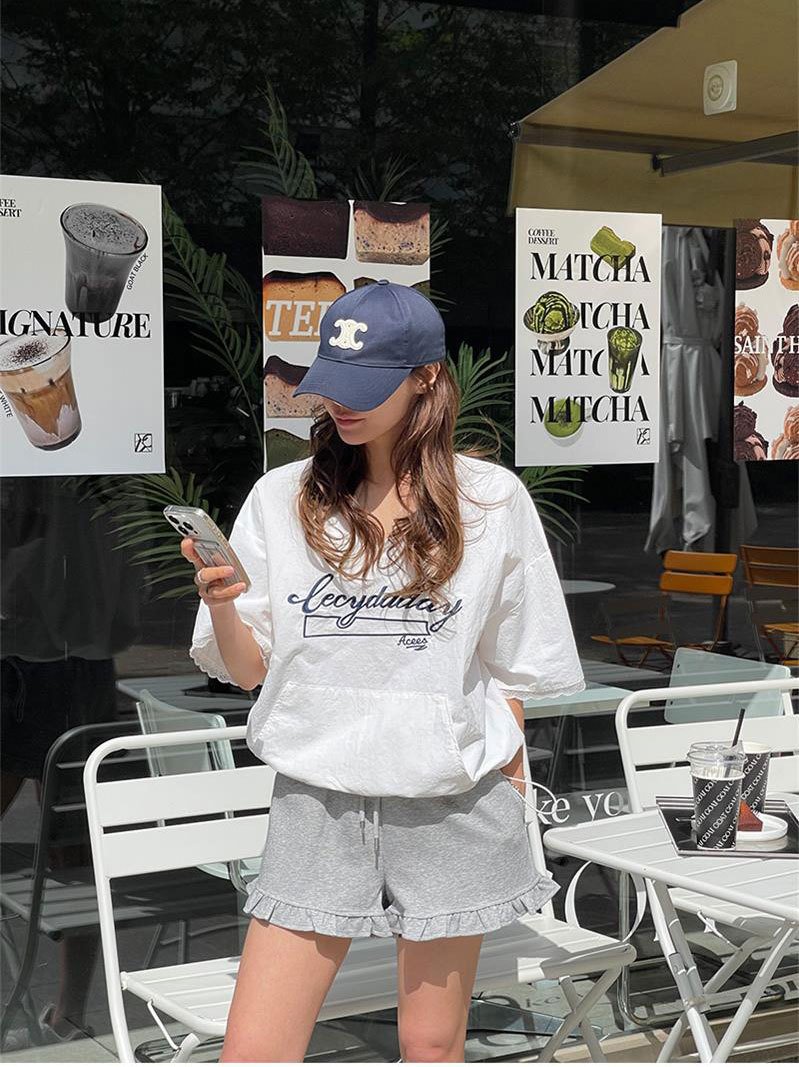 レディース シャツ Tシャツ 半袖 ゆったり 春夏 カジュアル 前開き Vネック 春 夏 膝丈 レース 速乾