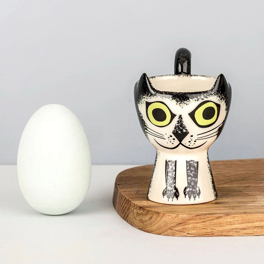 エッグカップ Hannah Turner Egg cups Cat ネコ BLACKxWHITE