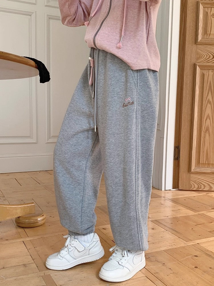 レディース パンツ ゆったり 春 秋 カジュアル ボトムス ロング ロングパンツ スウェットパンツ スウェット