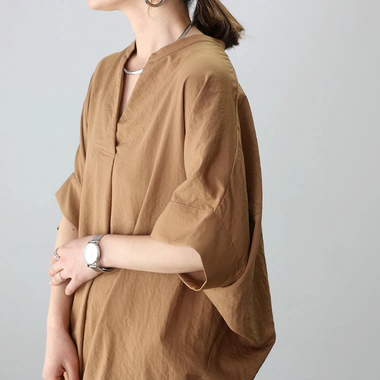 シャツ ボーダー ストライプ 無地 ゆったり 春夏 体型カバー 夏服 前開き Vネック 春 夏 シンプル 韓国ファッション カバーオール