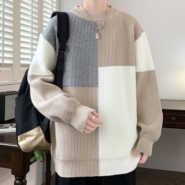 トップス セーター 長袖 クルーネック プルオーバー ミディアム丈 シンプル レトロ おしゃれ かっこいい カッコイイ 格好いい カジュアル こなれ感 個性的 主役級 存在感 レトロ ラフ ルーズ 抜け感 秋 冬 ベーシック ナチュラル クール スポーティー 無地 男性用 メンズ サラリーマン パパ 学生 通学 デート お出かけ 旅行 休日 アウトドア カフェ ショッピング 普段使い デイリー 着回し 重ね着 M L XL 2XL 3XL 4XL トレンド モテ 高見え 高級感 暖かい ゆったり