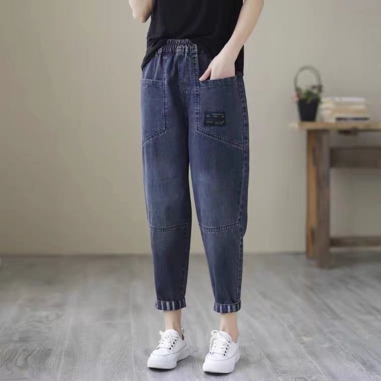 レディース パンツ ゆったり スリム デニム 春夏 カジュアル きれいめ 通勤 大きいサイズ 春 夏 薄手 デニムパンツ ハイウエスト 都会的 ポリエステル