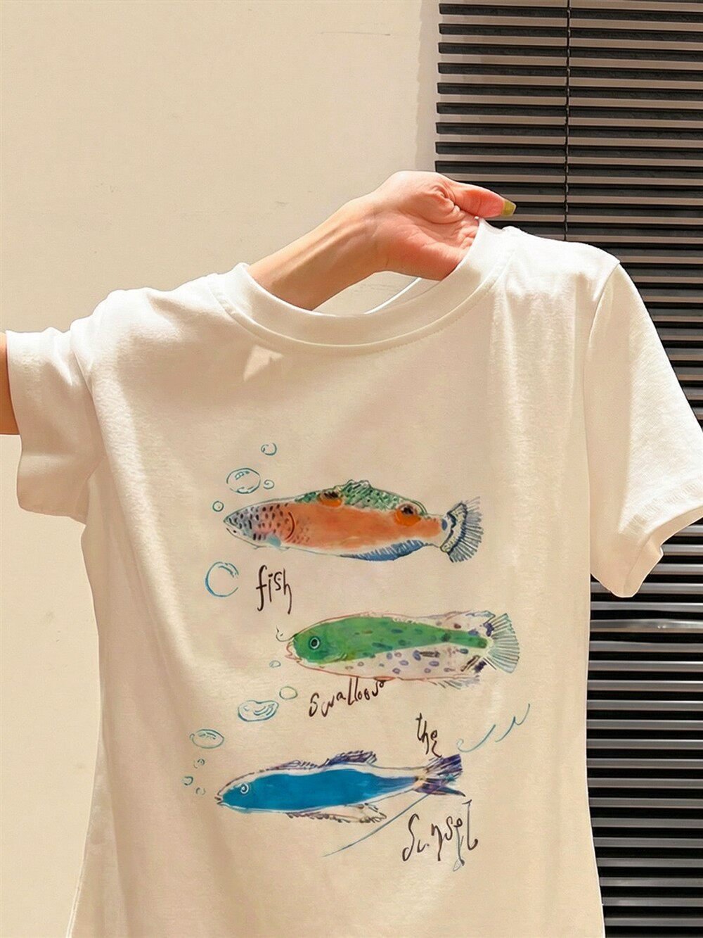レディース Tシャツ 半袖 プリント スリム コットン 綿 春夏 ミニ 春 白 夏 ラウンドネック シャツ フェミニン ポリエステル