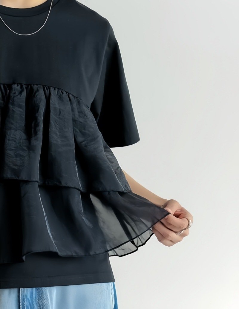 レディース トップス Tシャツ ニット 半袖 ゆったり スリム 春夏 春 夏 ラウンドネック シャツ